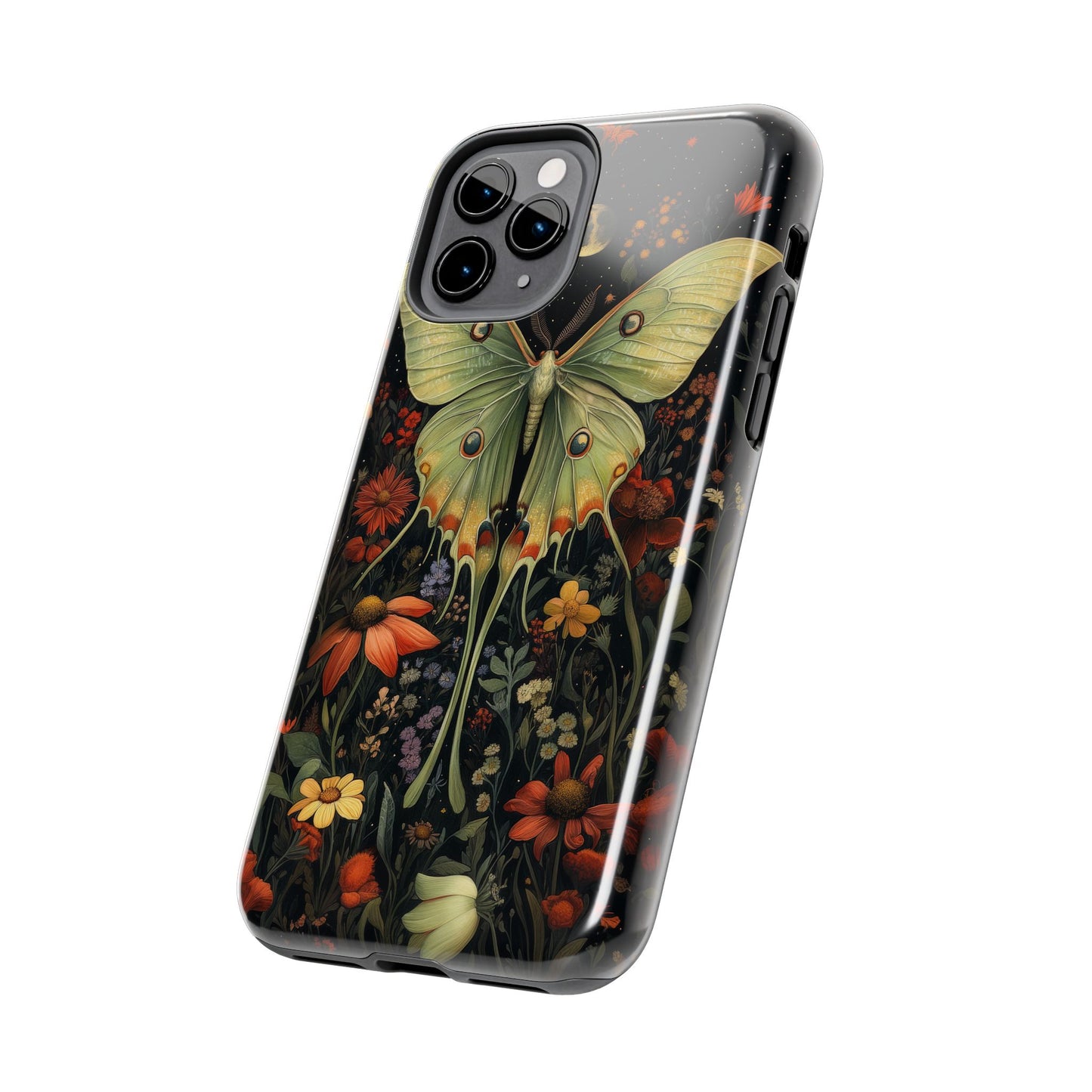 Woodland Luna Moth in The Style of William Morris iPhone Tough Case