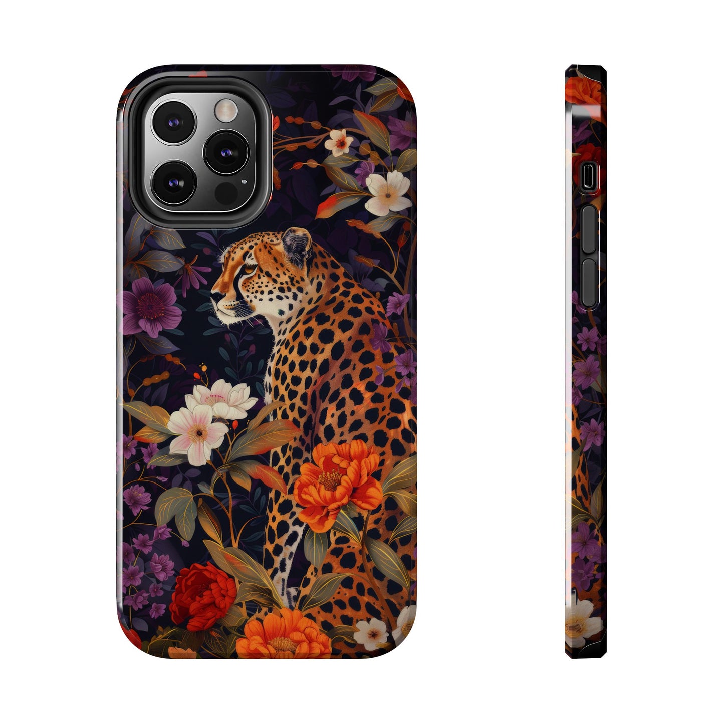 Cheetah Pattern iPhone Case for Cheetah Lovers, Jungle Pattern iPhone Case, Cheetah Lover Gift, iPhone Tough Case