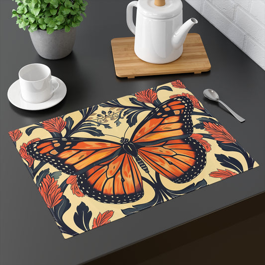 Elegant Monarch Butterfly Placemat, Colorful Dining Decor, Kitchen Table Setting, Perfect for Everyday Use, Special Occasions Gift Nature