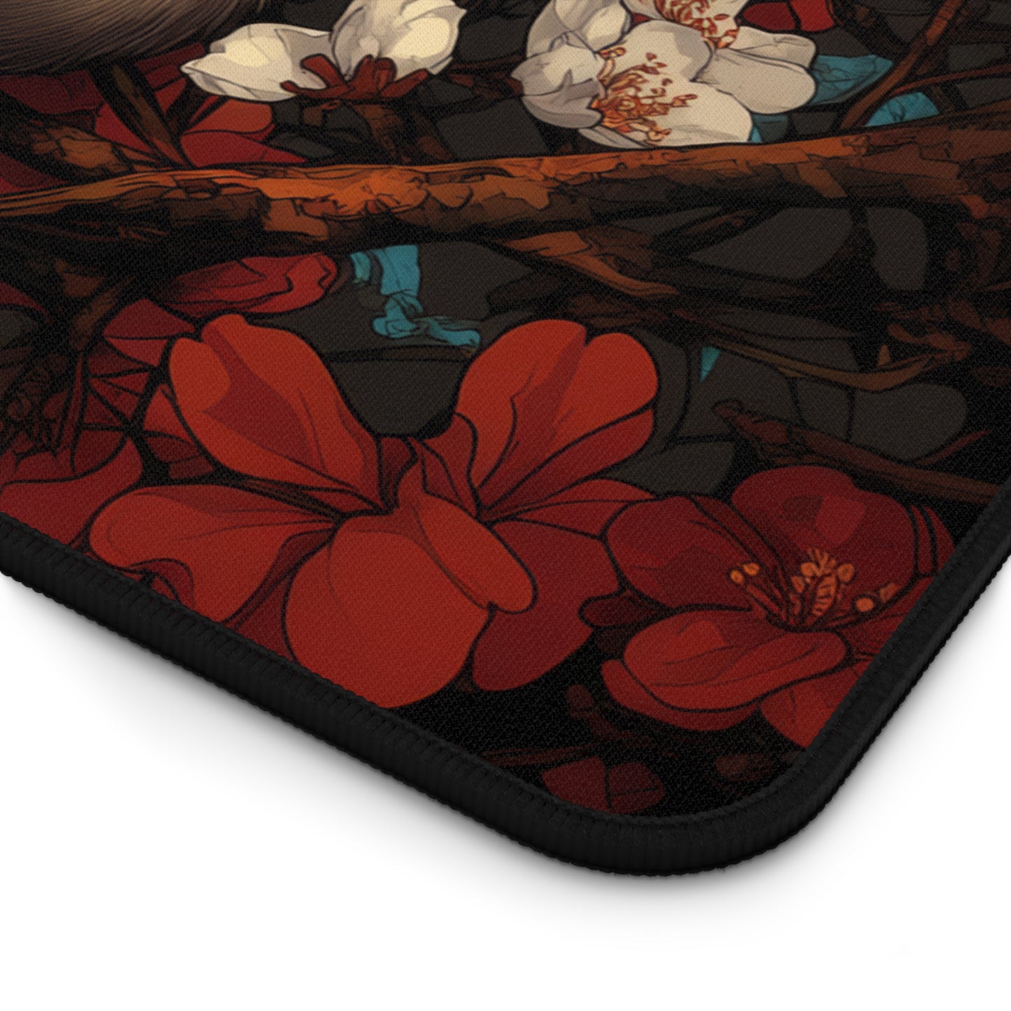 Art Deco Siamese Cat William Morri Inspired Desk Mat 2 Sizes | Office Decor GiftDesk Mats