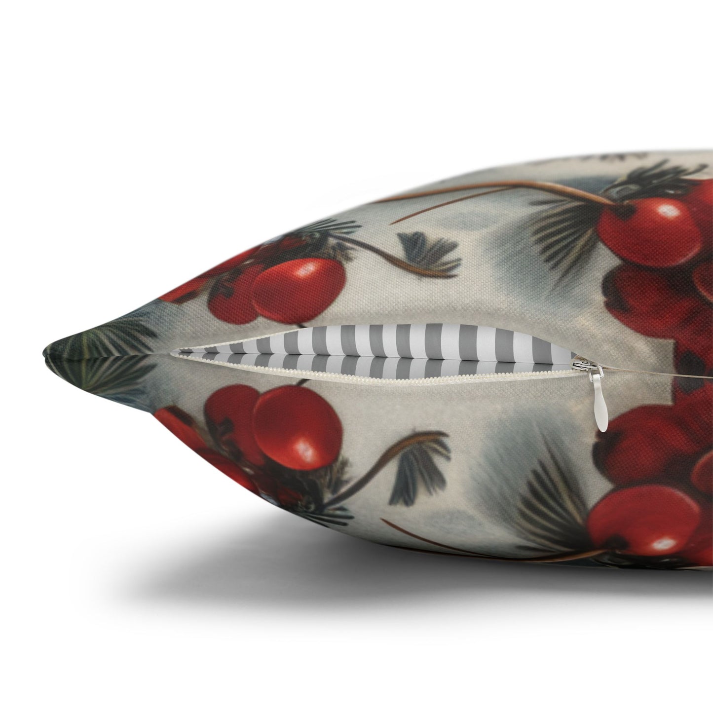 Winter Mountain Lion William Morris Inspired Decorative Pillowcase