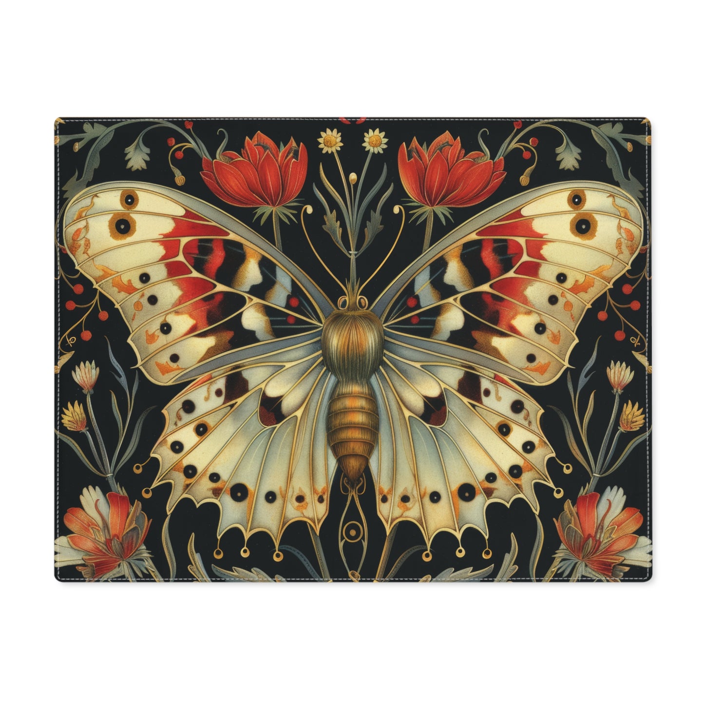 Artistic Butterfly Placemat | Floral Design Table Decor