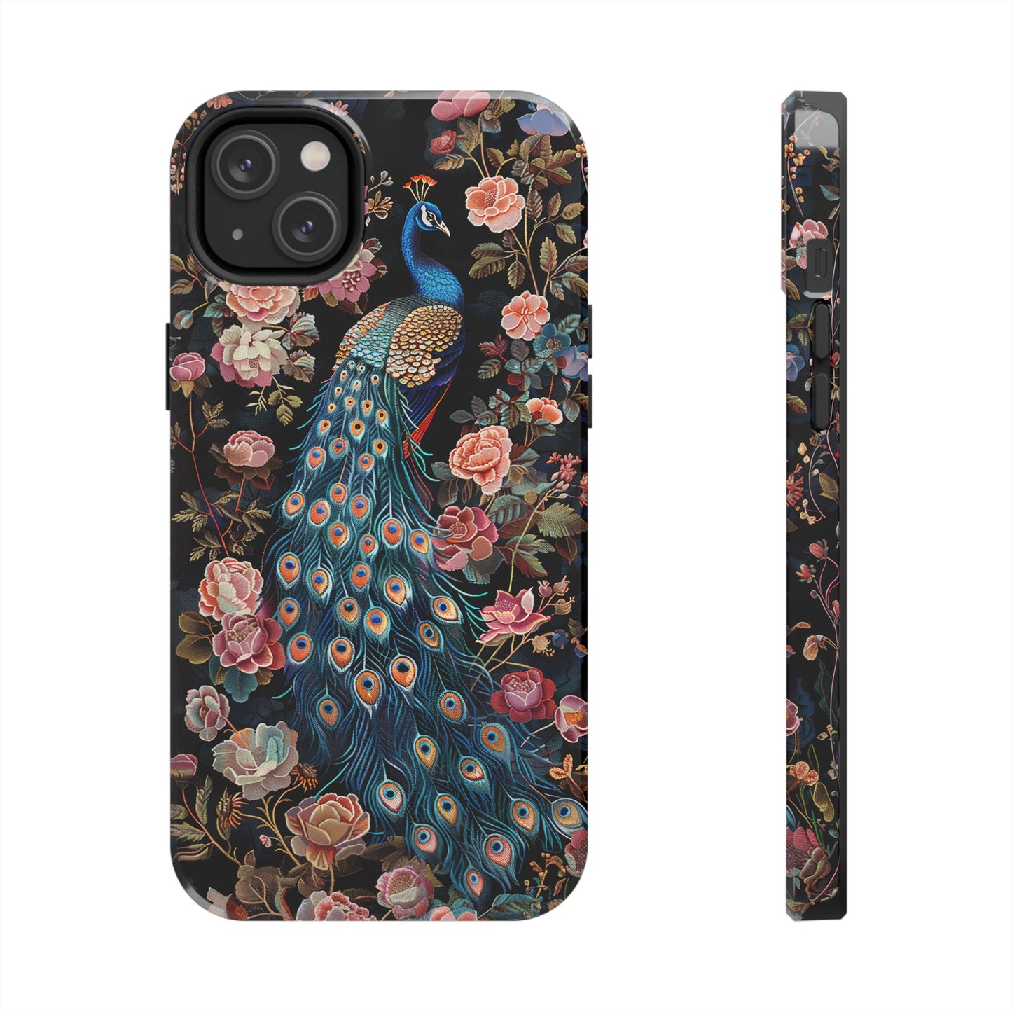 Art Deco Peacock Print in The Style of William Morris iPhone Tough Case