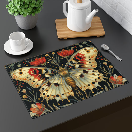 Artistic Butterfly Placemat | Floral Design Table Decor