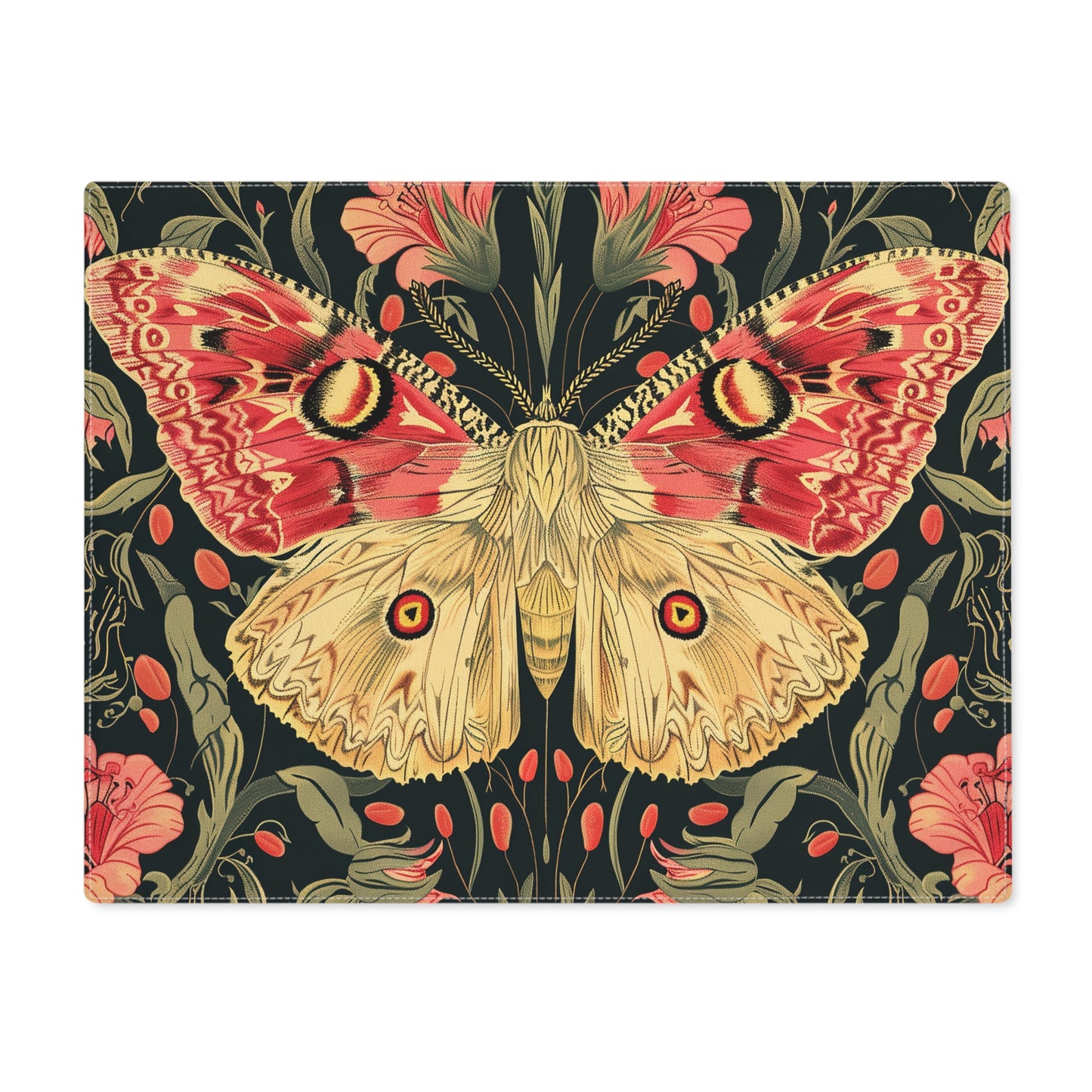 Primrose Butterfly Floral Placemat, Vibrant Table Decor for Nature Lovers, Kitchen Accessory, Gift for Home Decor, Elegant Dining Setup