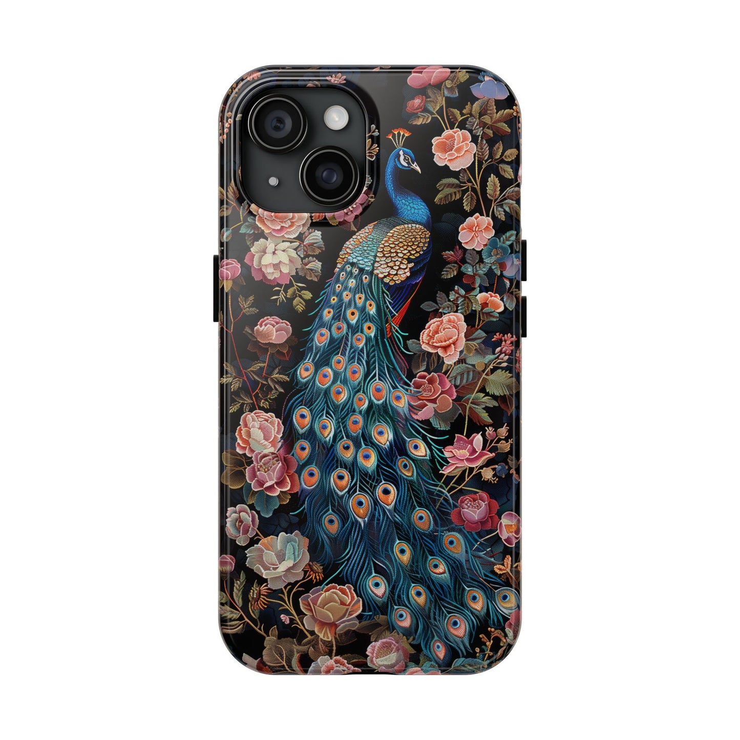Art Deco Peacock Print in The Style of William Morris iPhone Tough Case