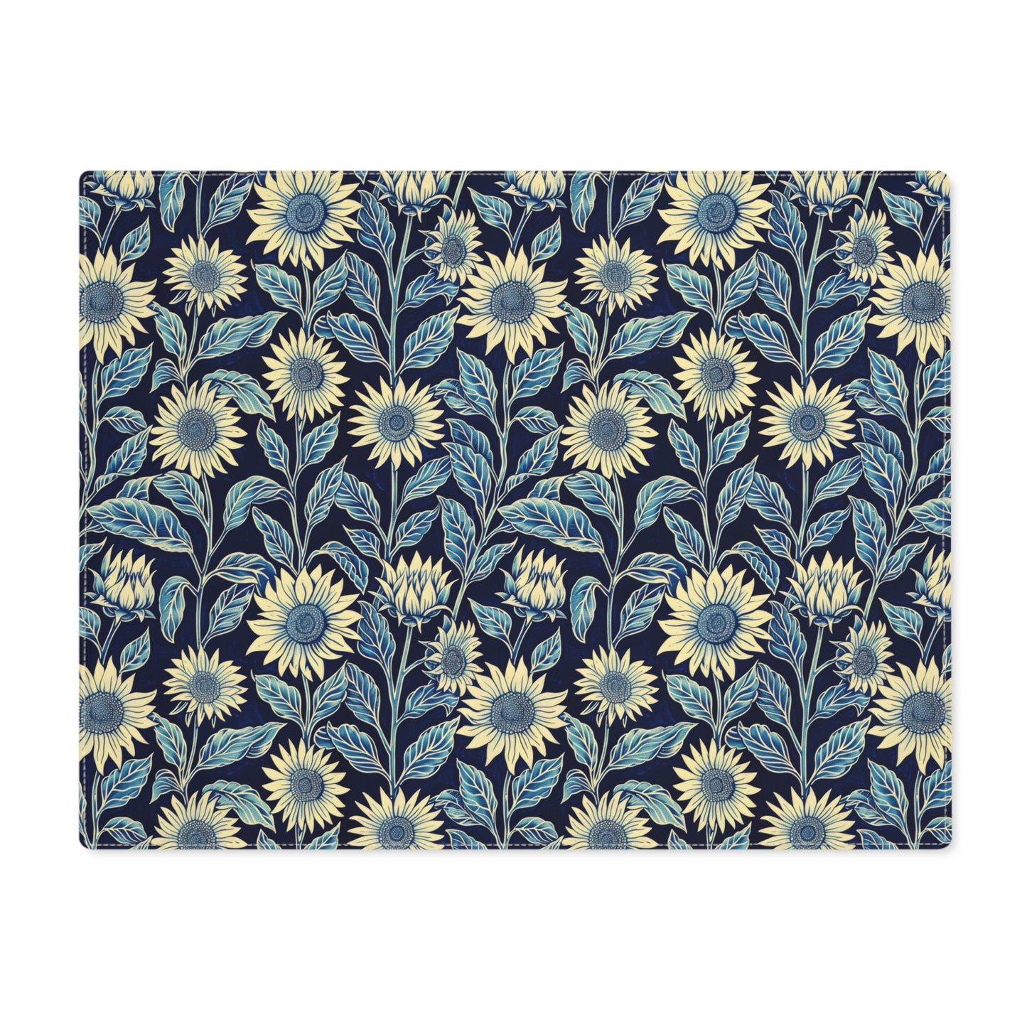 Sunflower Floral Placemat, Elegant Table Decor for Dining Room, Kitchen Table Settings, Perfect for Summer, Housewarming Gifts, BBQs, Family