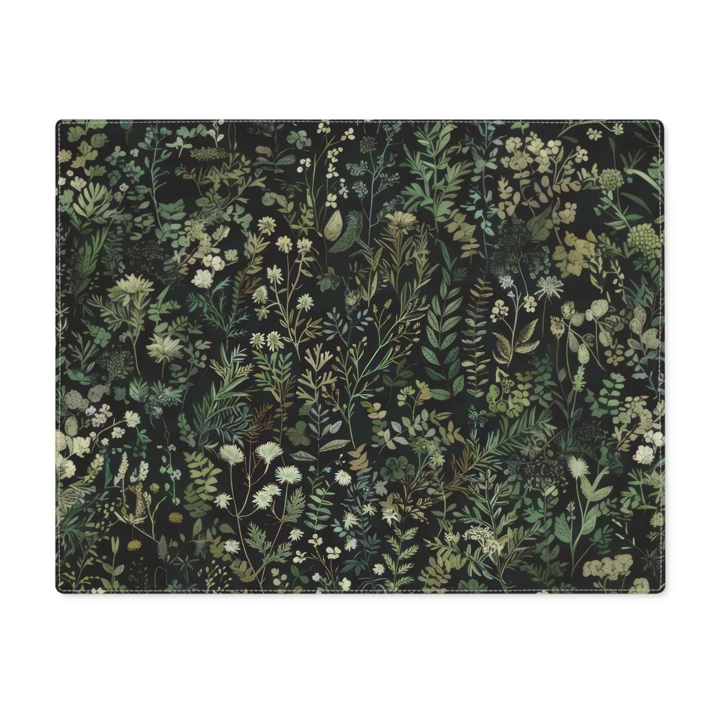 Dark Botanical Print Placemat, Nature Table Cover, Perfect for Home Decor, Kitchen Accessories, Garden Party Decor, Eco-Friendly Dining