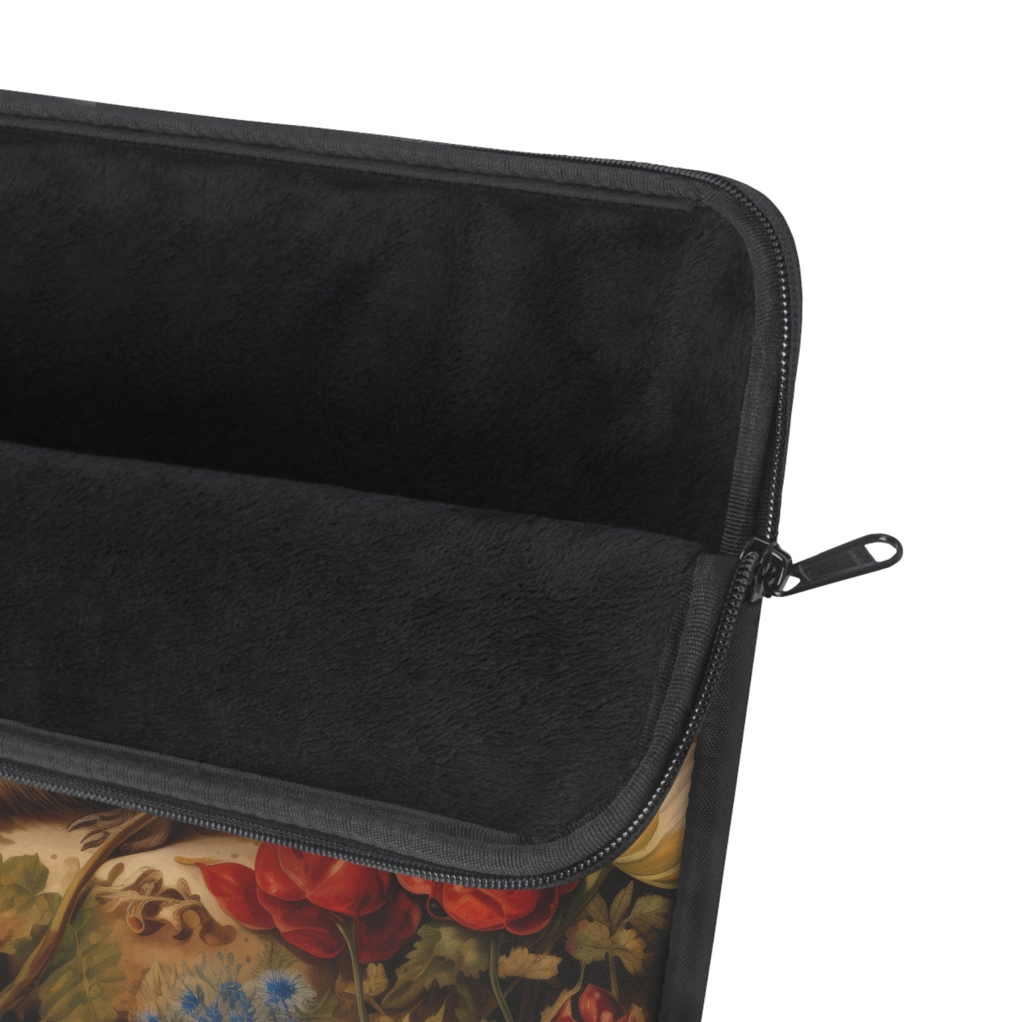 William Morris Inspired Botanical Hedgehog Laptop Sleeve| Laptop Sleeve Hedgehog Neoprene Laptop Case | Office Accessories Gift