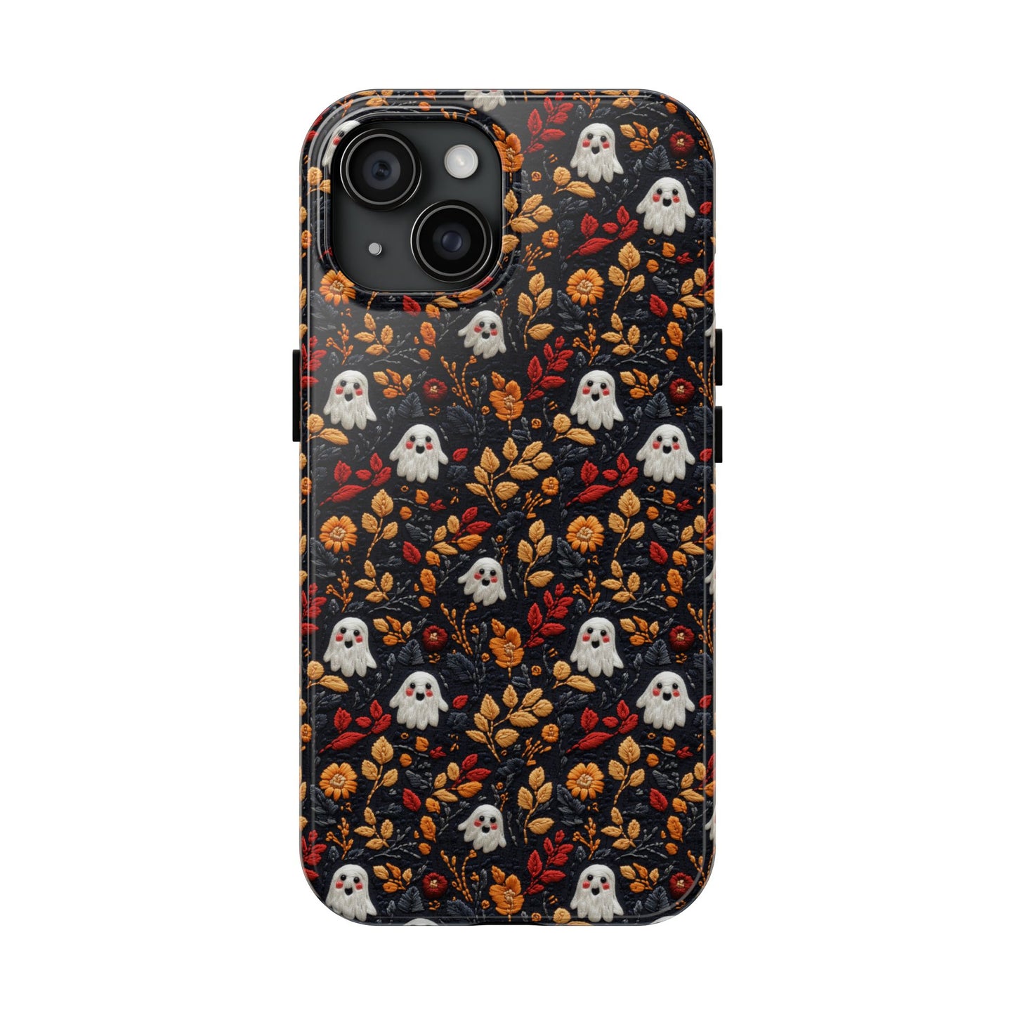 Cute Ghost Fall Leaves Halloween iPhone Tough Case Gift