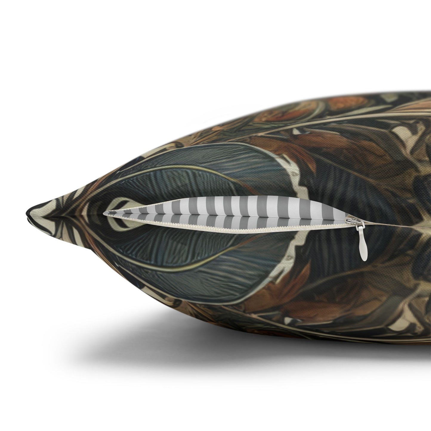 Brown Thai Ridgeback Dog Ornate Botanical Themed Forest Pillowcase