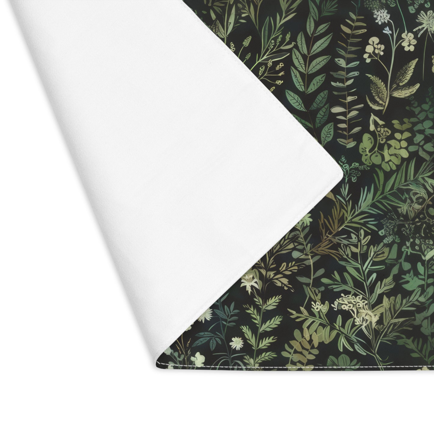Dark Botanical Print Placemat, Nature Table Cover, Perfect for Home Decor, Kitchen Accessories, Garden Party Decor, Eco-Friendly Dining