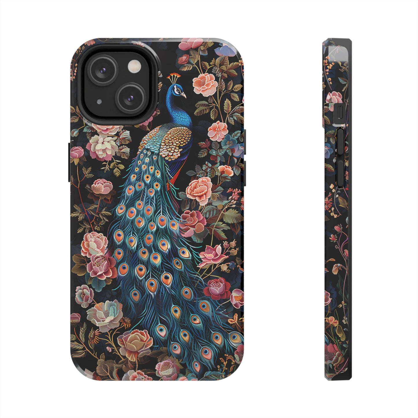 Art Deco Peacock Print in The Style of William Morris iPhone Tough Case
