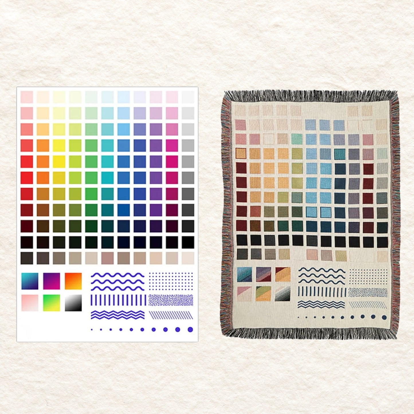 Ancient Golden Scarab Beetle Ornate Leaves And Flowers Woven Blankets