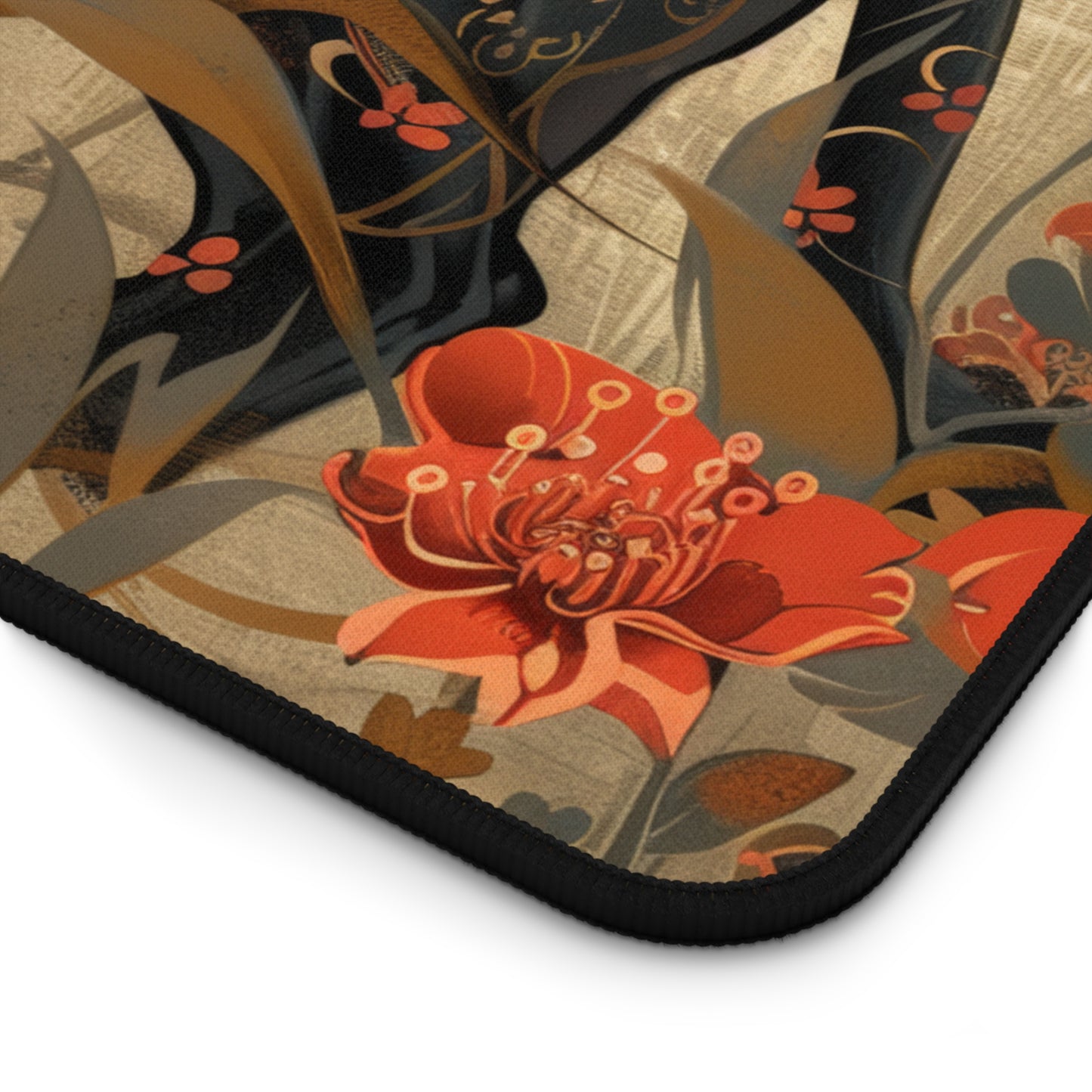 Art Deco Black Panther William Morris Inspired Desk Mat 2 Sizes | Office Decor GiftDesk Mats