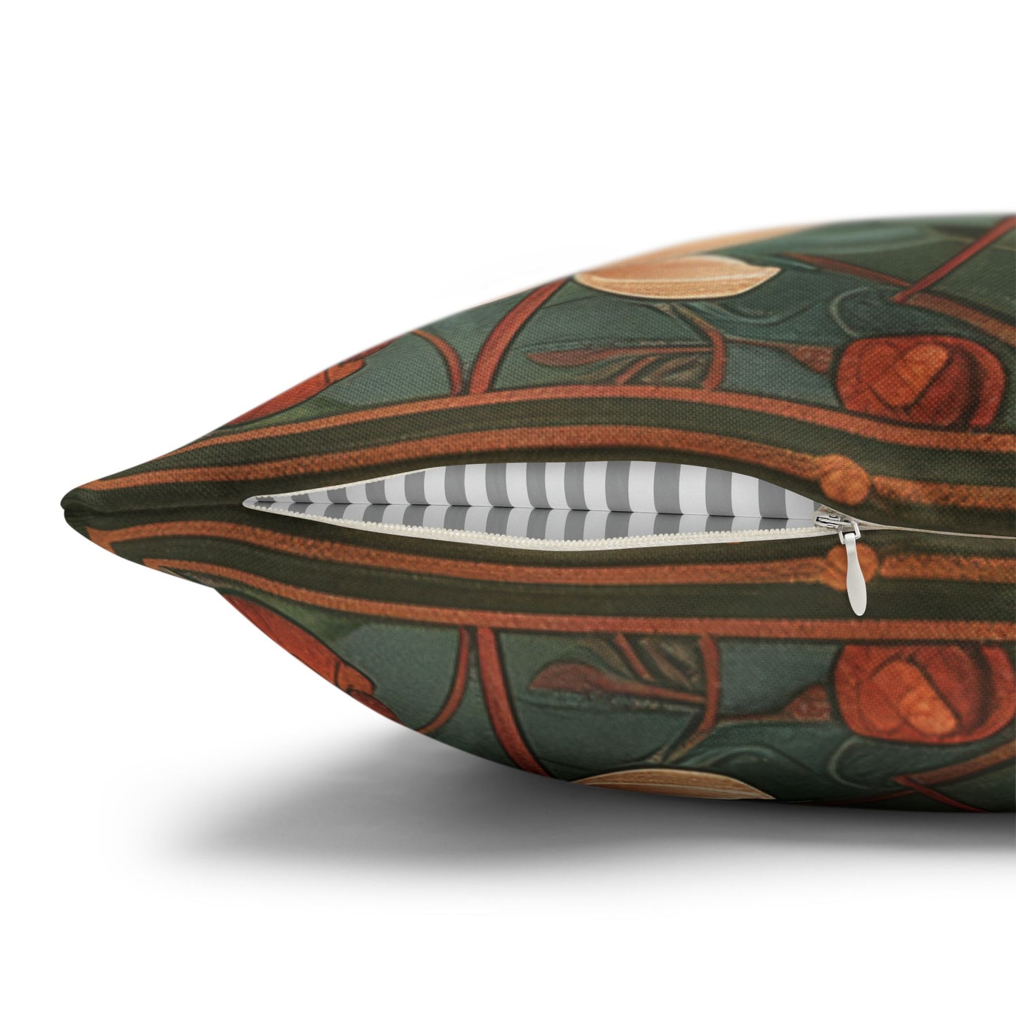 Art Nouveau White Swans Lotus Flowers Pillowcase