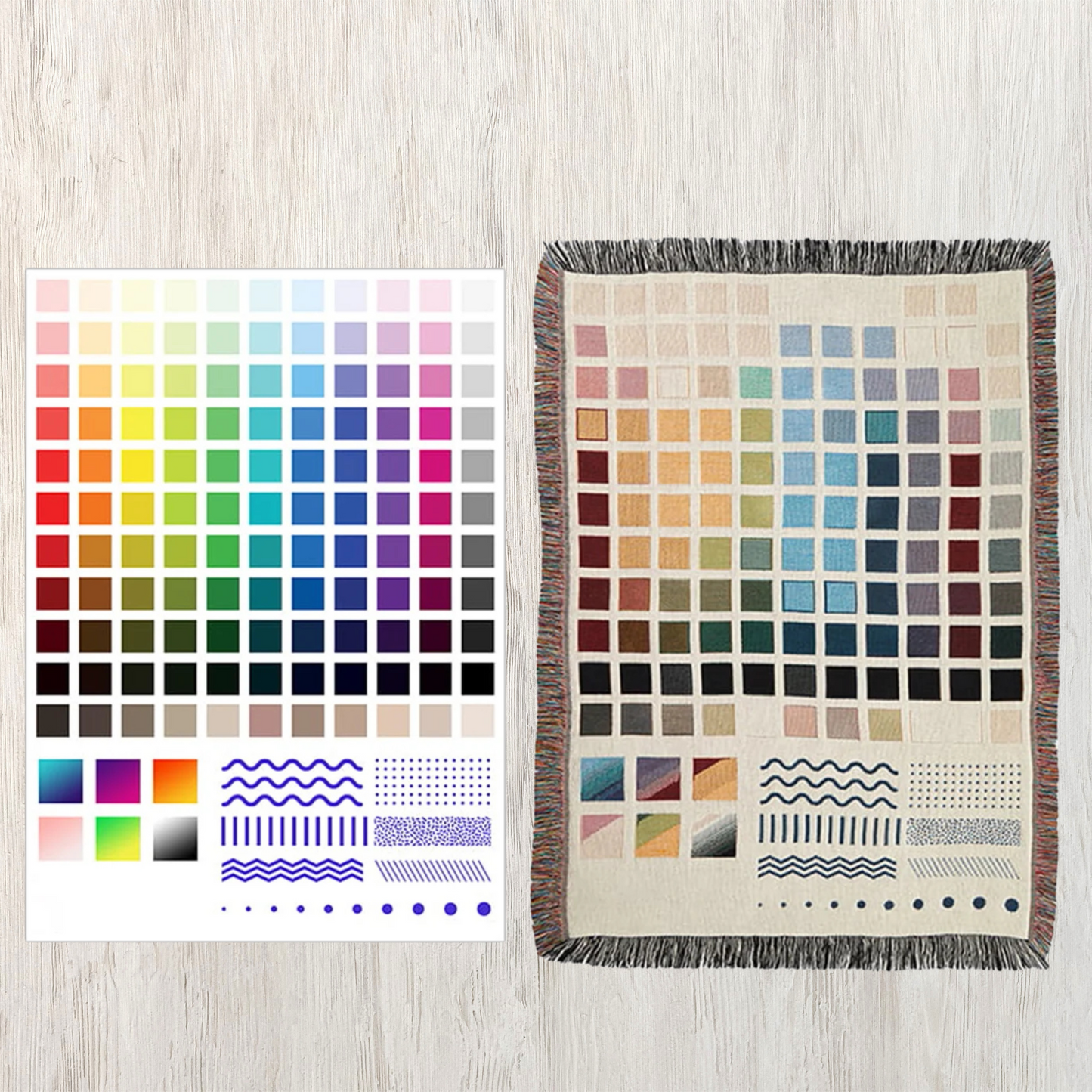 William Morris Inspired Dark Academia Forest Peacock Woven Blankets