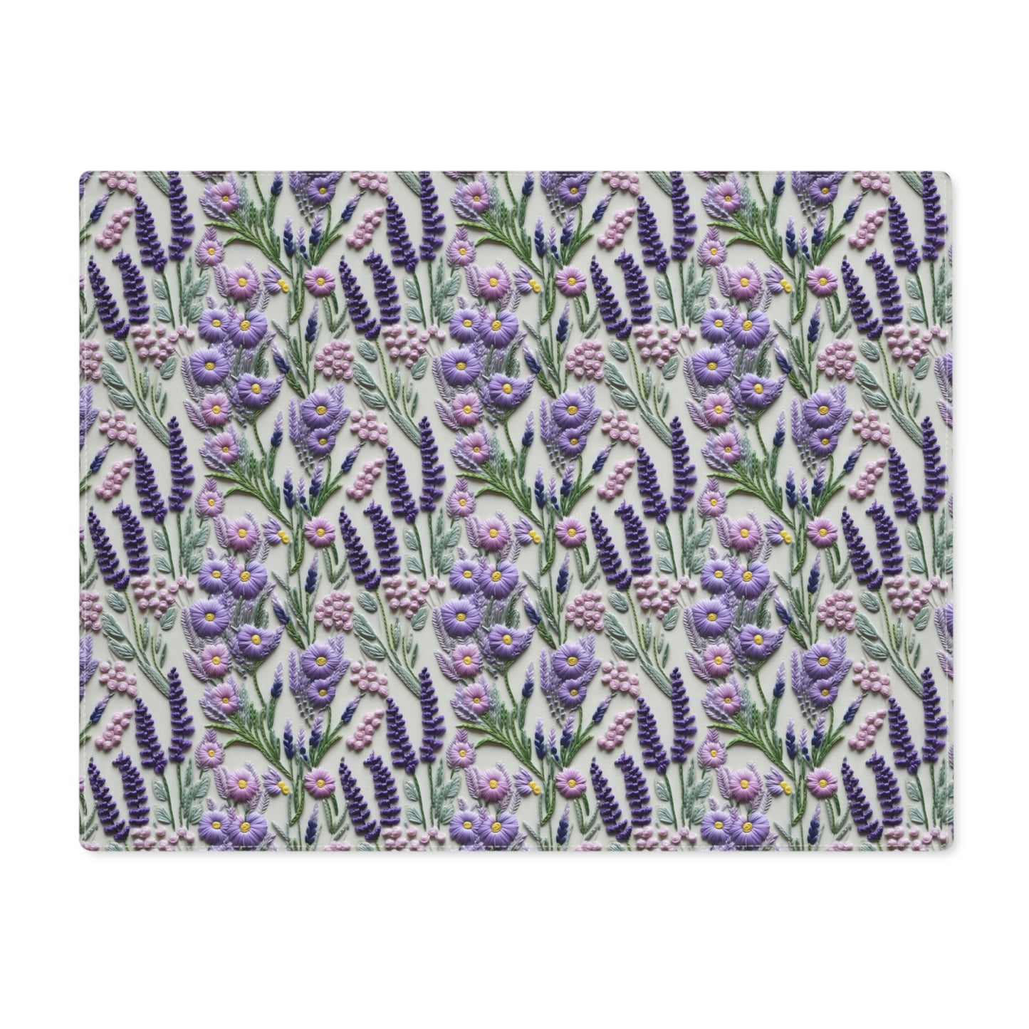 Lavender Garden Placemat - Elegant Purple Botanical Design for Dining