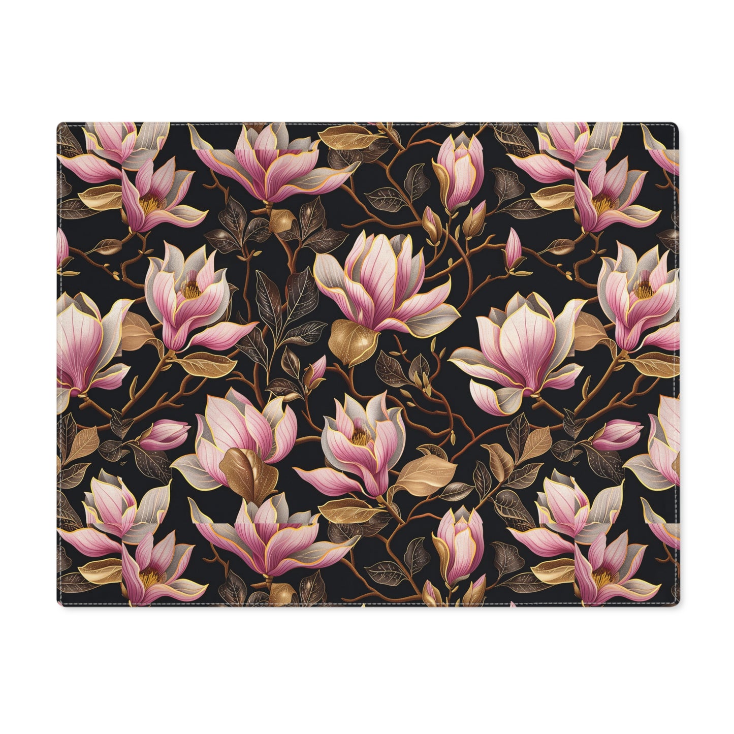 Elegant Floral Magnolia Placemat, Elegant Table Decor, Unique Dining Accessory, Nature Lover Gift, Kitchen Table Mat