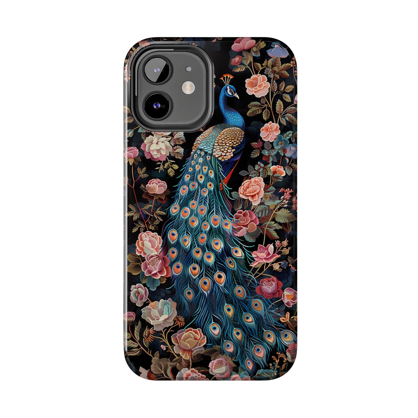 Art Deco Peacock Print in The Style of William Morris iPhone Tough Case