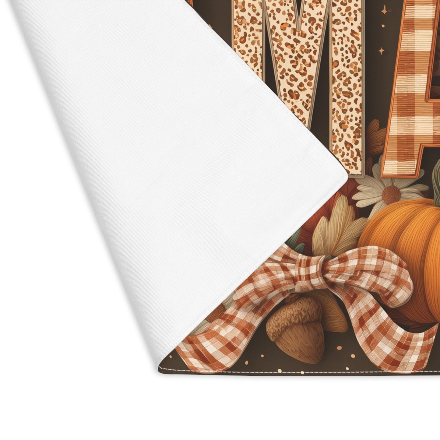 Fall-Themed Mama Placemat, Autumn Decor for Moms, Thanksgiving Table Setting, Family Gatherings, Kitchen Dining Essentials
