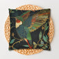 Art Nouveau Vibrant Hummingbird Pillowcase, Nature-inspired Home Decor, Throw Pillow for Living Room