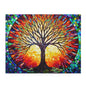 Colorful Tree of Life Mosaic Stained Glass Puzzle (120, 252, 500-Piece) Gift-Ready Box, Adult Jigsaw Puzzle