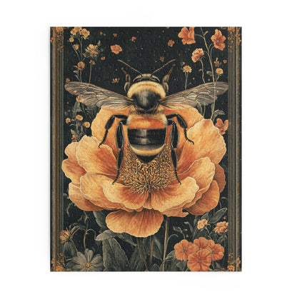 Vintage Honey Bee Victorian Inspired Art Jigsaw Puzzle (120, 252, 500-Piece) Gift-Ready Box, Adult Jigsaw Puzzle
