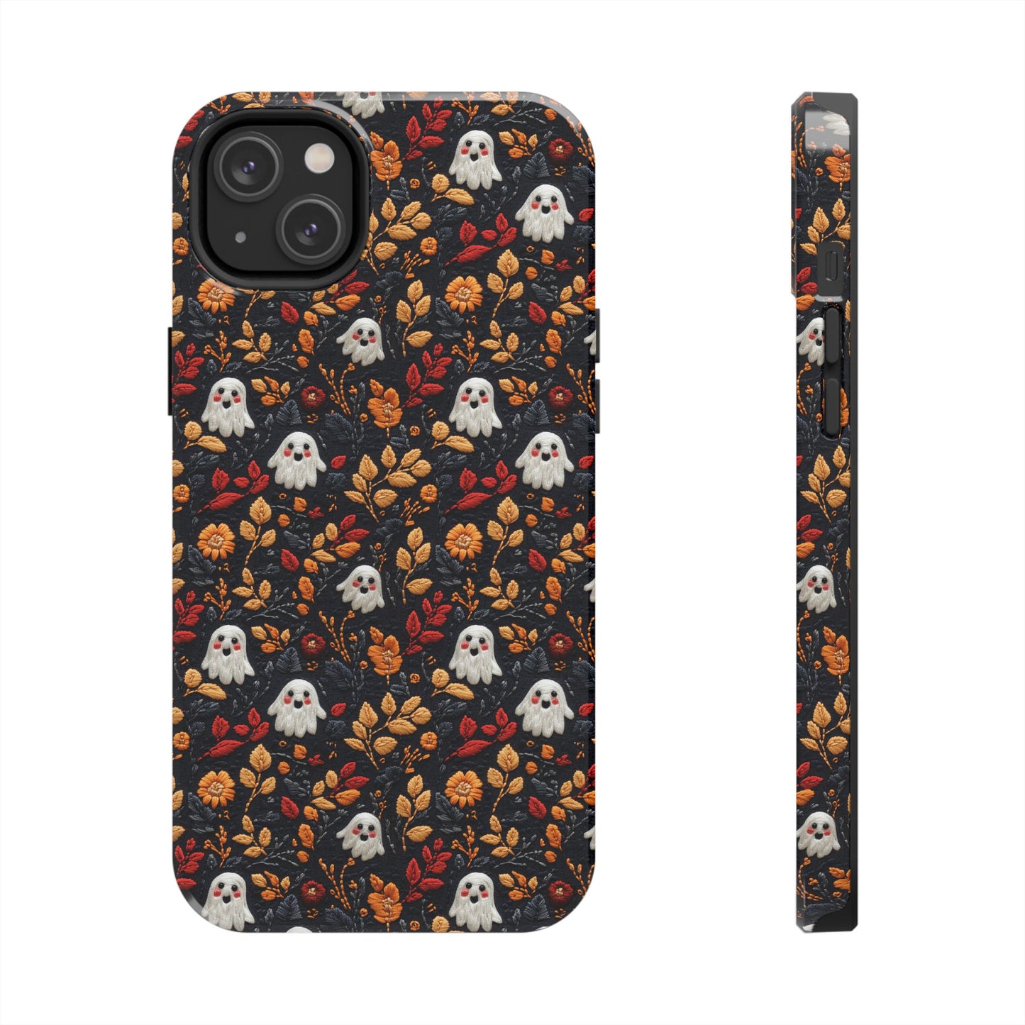 Cute Ghost Fall Leaves Halloween iPhone Tough Case Gift