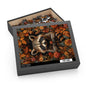 Raccoon Fall Botanicals Inspired by William Morris Art Puzzle Family Gift Box (120, 252, 500-Piece)