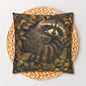 William Morris Inspired Raccoon Ancient Pillowcase