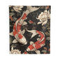 Tapestry of Japanese Koi Fish | William Morris Medieval Style Wall Art | Cottagecore Hanging and Home Decor