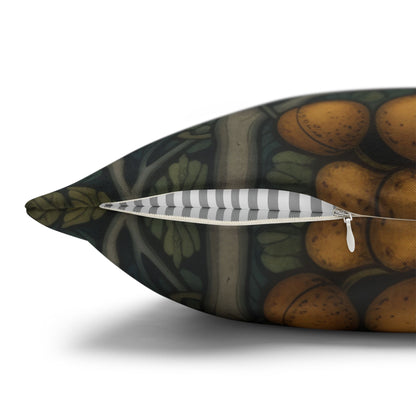 William Morris Inspired Wild Turkey Pillowcase: Botanical Cottagecore Decor