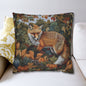 Woodland Fox Jumping Pumpkins Patch Decorative Pillowcase