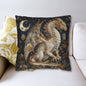 Victorian Dragon Crescent Moon And Stars in Whimsical Night Pillowcase