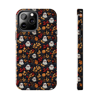 Cute Ghost Fall Leaves Halloween iPhone Tough Case Gift