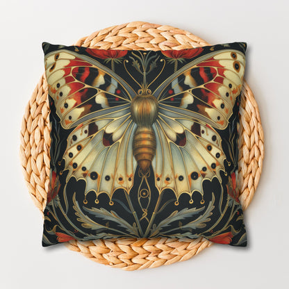 William Morris Inspired Victorian Butterfly Floral Decorative Pillowcase