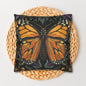 William Morris Inspired Monarch Butterfly Pillowcase, Decorative Monarch Butterfly