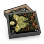 William Morris Inspired Magical Green Luna Moth Night Moon Puzzle Box (120, 252, 500-Piece) Family Jigsaw Puzzle, Puzzle Box Gift