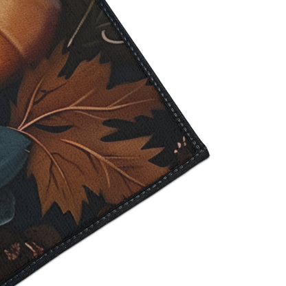 Autumn Pumpkin Floor Mat, Decorative Entry Mat, Seasonal Welcome Mat, Fall Home Decor, Holiday Floor Covering