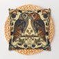 Art Deco Couple Owl Pillowcase