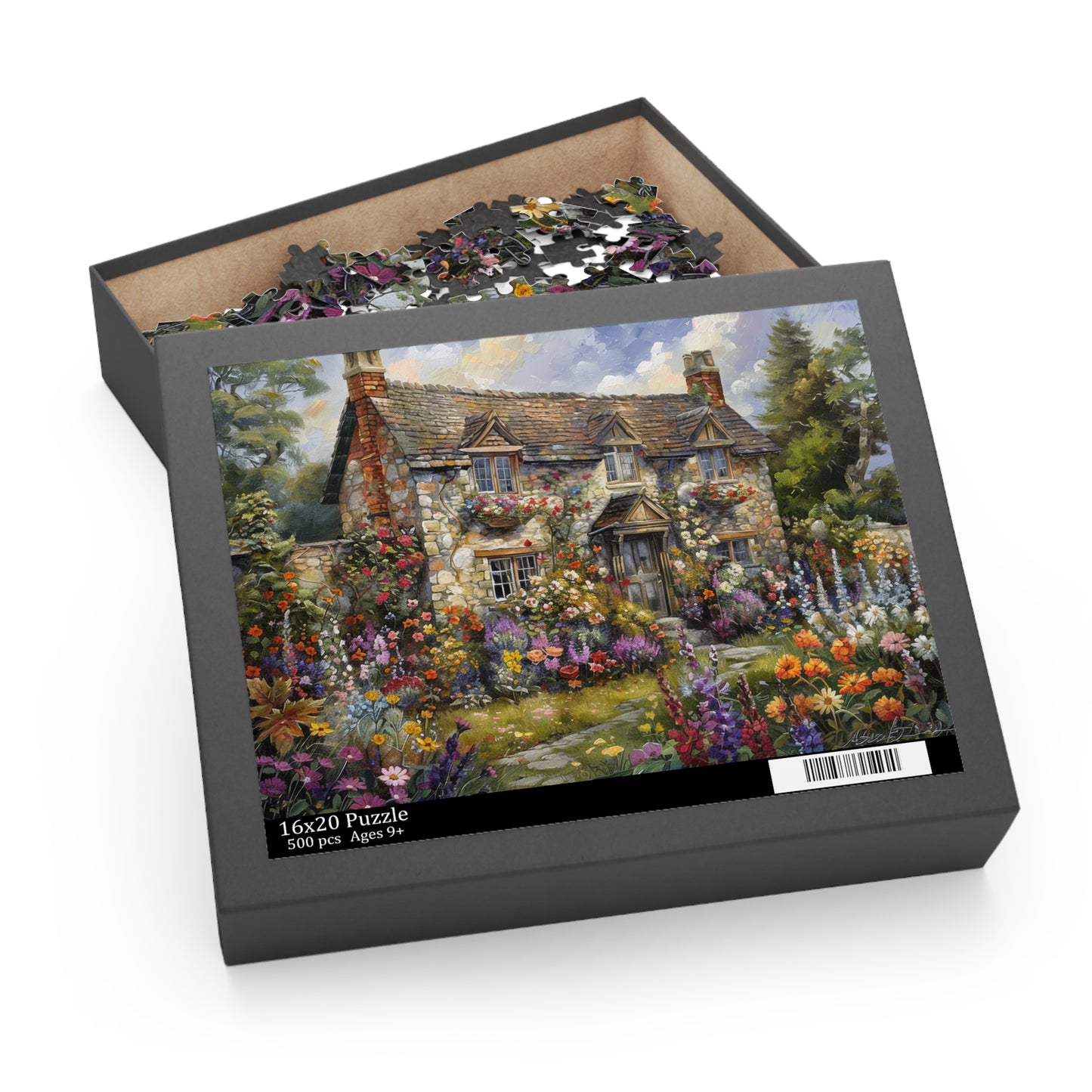 Vintage Victorian English Home in The Style William Morris Jigsaw Puzzle  (120, 252, 500-Piece) Gift-Ready Box, Adult Jigsaw Puzzle