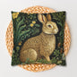 Pillowcase William Morris Inspired Botanical Rabbit Retro Farmhouse Home Decor, Easter Gift