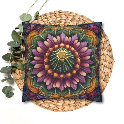 Cactus Mandala Pillowcase: Decorative Home Decor