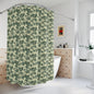Weed Leaves Skulls Polyester Shower Curtain