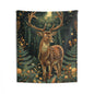 Tapestry of Forestcore Deer William Morris Inspired Art Nouveau Indoor Wall Tapestries