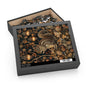 Chipmunk & Lanterns Puzzle – Cozy Autumn Jigsaw 120 252 500-Piece Family Gift Box Puzzle, Holiday Puzzle Game