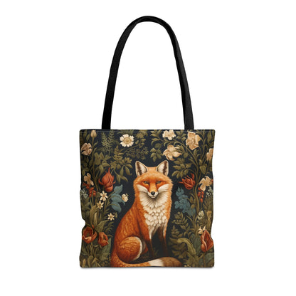 Forest Fox Tote Bag | William Morris Inspired |  Fox Forestcore Tote Bag, Eco-Friendly Carryall