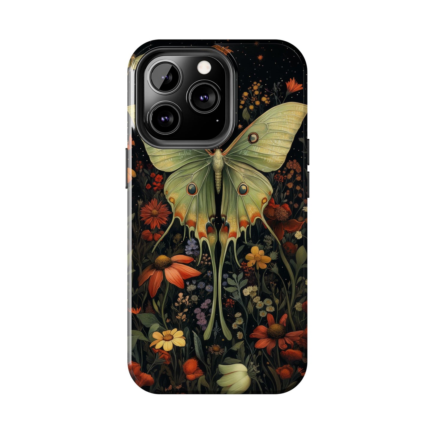 Woodland Luna Moth in The Style of William Morris iPhone Tough Case