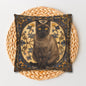 Art Deco Burmese Cat Decorative Pillowcase